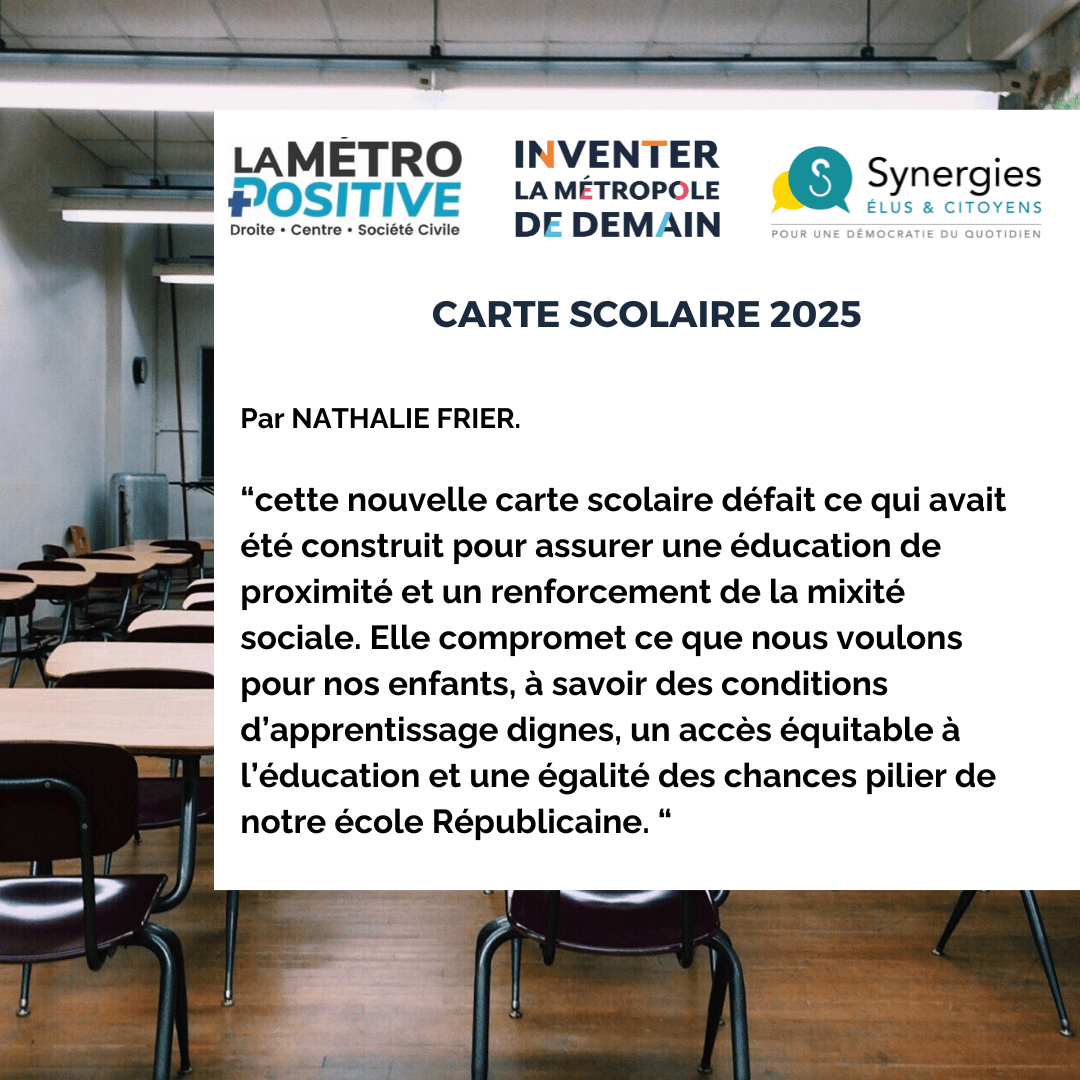 Carte scolaire 2025 - Inventer demain - Pour Lyon